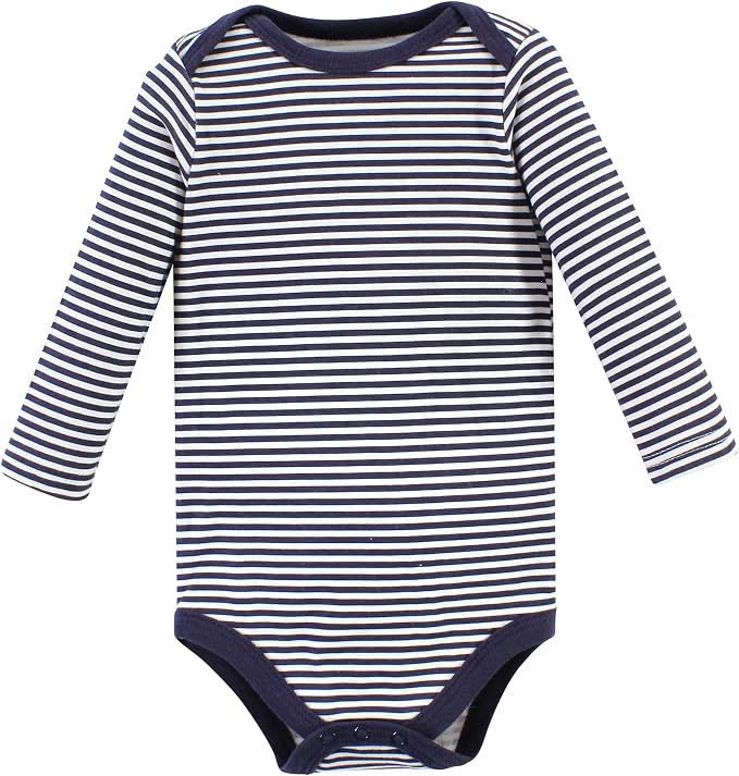 Hudson Baby baby-boys Cotton Long-sleeve Bodysuits 5-pack - Image 5