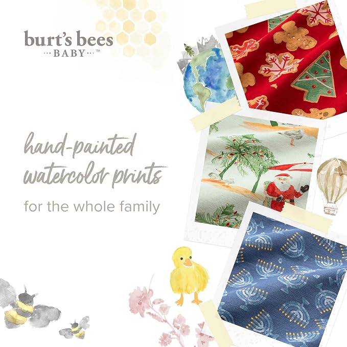 Burt's Bees Baby Matching Family Jammies, Organic Cotton, Holiday Pajamas - Image 9