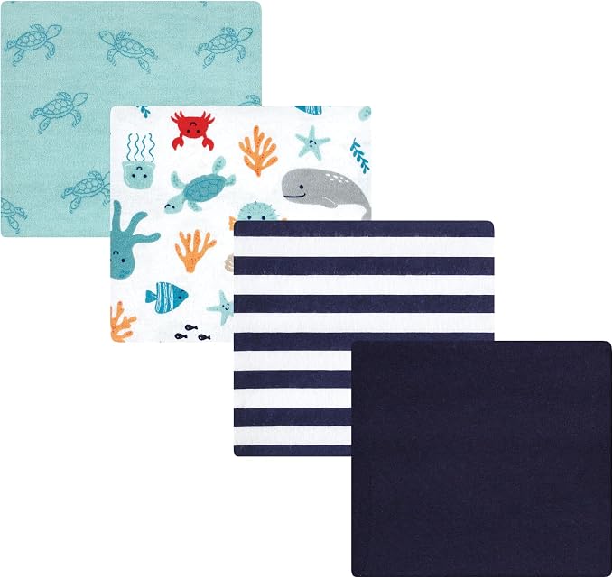 Luvable Friends Little Treasure Flannel Receiving Blankets 4pk by Luvable+Friends