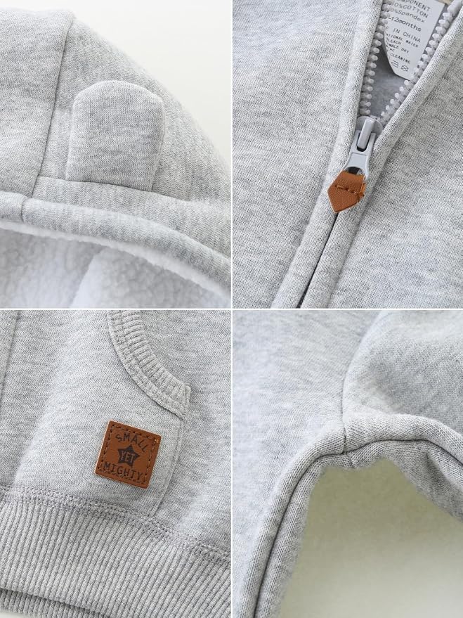 Baby Boy Girl Clothes Zip-Up Hoodies - Image 5