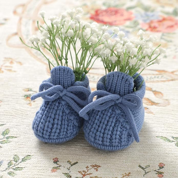 Baby Booties Newborn Baby First Shoes | Cozy Warm Knit Soft Booties - Image 3