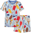 Butterblu Shade Snug-fit 2-Piece Short Sleeve PJs 100% Organic Cotton by Butterblu