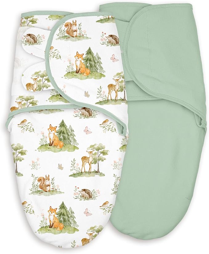 Cotton Swaddles for Newborn, Baby Newborn Swaddle 0-3 Month | 2-Pack Soft by CivaruaKids