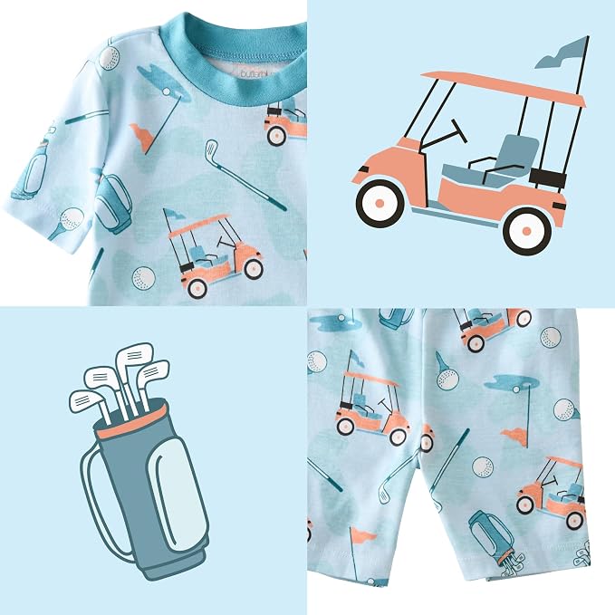 Butterblu Shade Snug-fit 2-Piece Short Sleeve PJs 100% Organic Cotton - Image 4