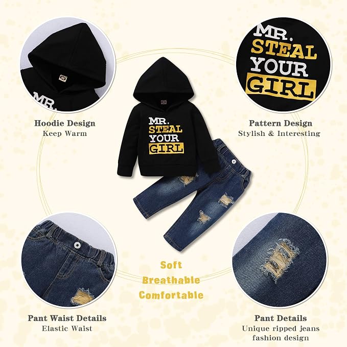 NZRVAWS Baby Boy Clothes Toddler Boy Outfit 2 3 4T 6 12 18 24 Month Fall Winter - Image 5