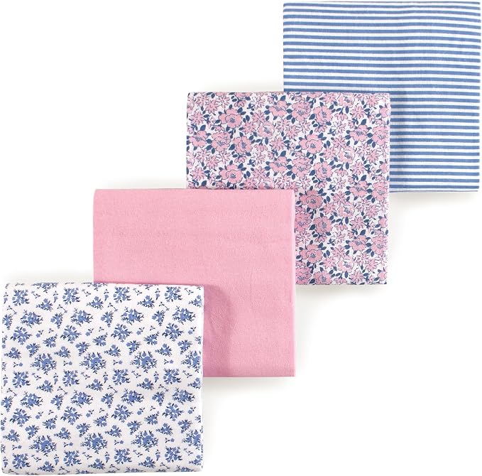 Luvable Friends Little Treasure Flannel Receiving Blankets 4pk by Luvable+Friends