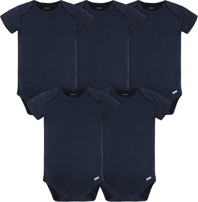 Gerber Baby Boys & Girls 5-Pack Premium Soft Cotton Bodysuits Onesies by Gerber