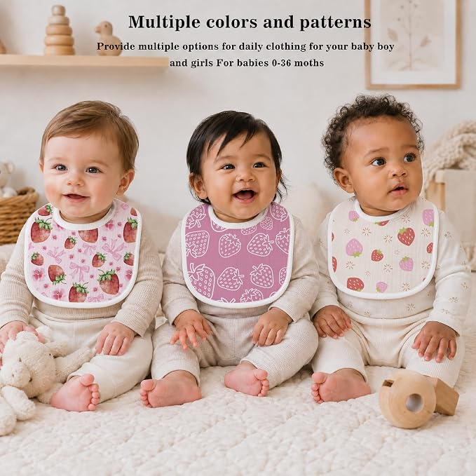 Baby Bibs for Baby Boys Girls 6-Pack - Image 5