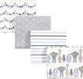 Hudson Baby Unisex Baby Cotton Flannel Receiving Blankets, Royal Safari by HudsonBaby