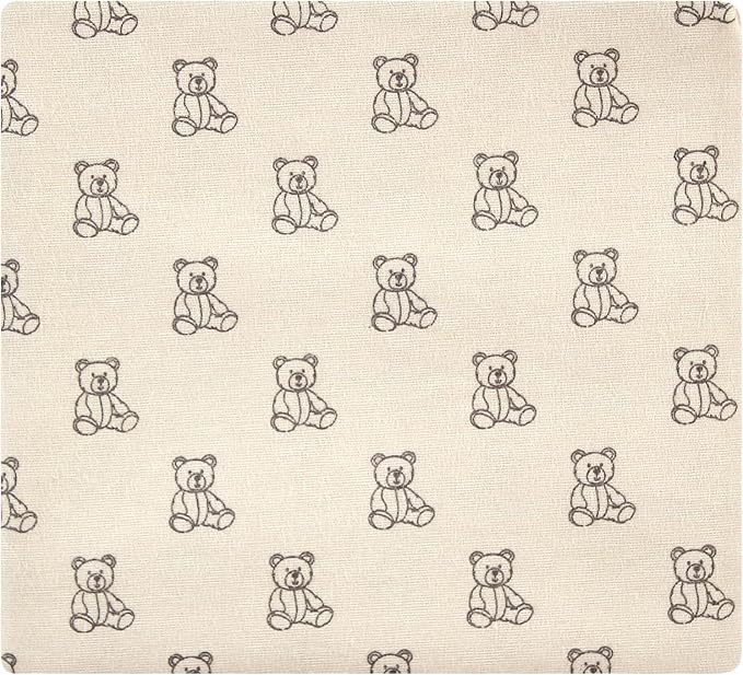 Hudson Baby Unisex Baby Cotton Poly Flannel Receiving Blankets, Teddy Bears - Image 5