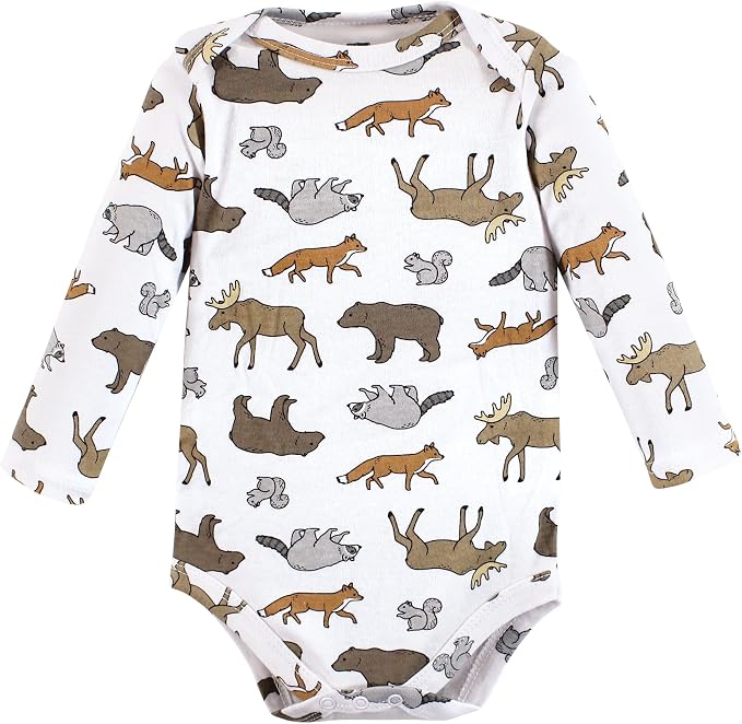 Hudson Baby baby-boys Cotton Long-sleeve Bodysuits 3-pack - Image 5