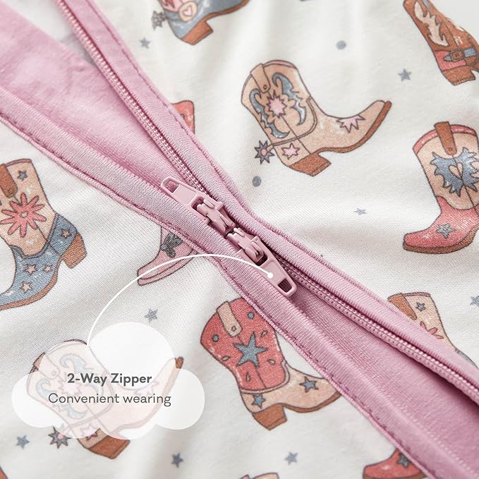 pureborn Baby Sleeper Viscose from Bamboo Zipper Footies 0-24 Months - Image 5