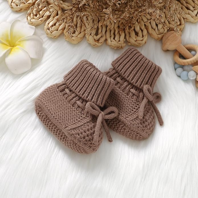 Newborn Shoes Knitted Baby Booties Infant Boys Girls First Walkers | Handmade - Image 6