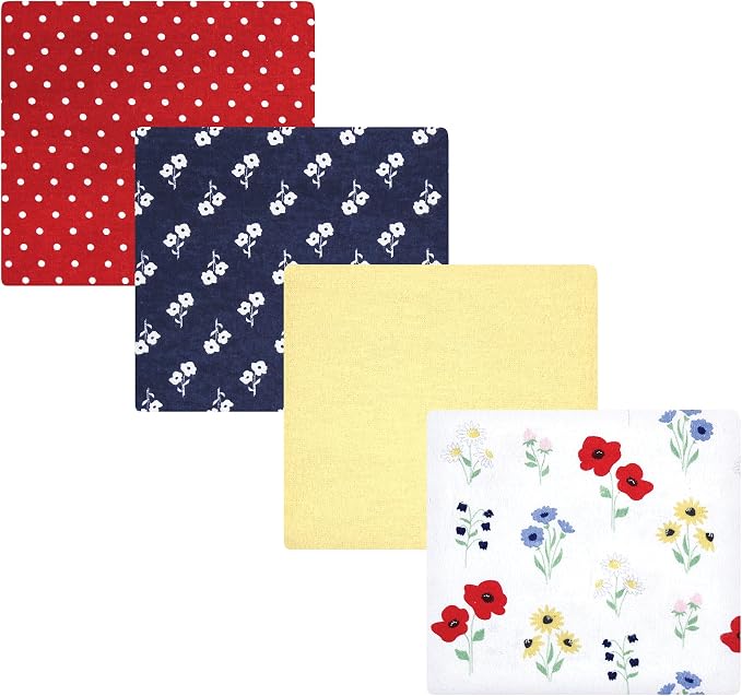 Hudson Baby Unisex Baby Cotton Flannel Receiving Blankets, Wildflower, One Size by HudsonBaby