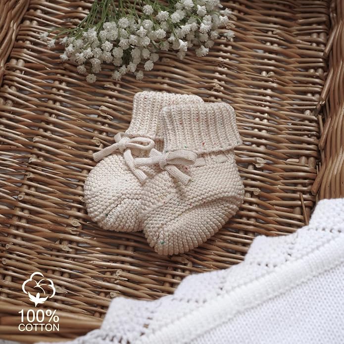 LAWKUL Baby Booties Newborn Babe First Walkers Non-Slip Stay On Boots Crib - Image 3