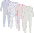 Gerber Baby Girls 4-pack Footed Pajamas by Gerber