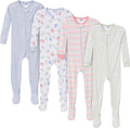 Gerber Baby Girls 4-pack Footed Pajamas by Gerber
