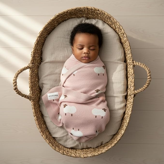 Luxury Knit Baby Receiving Blanket - Image 2