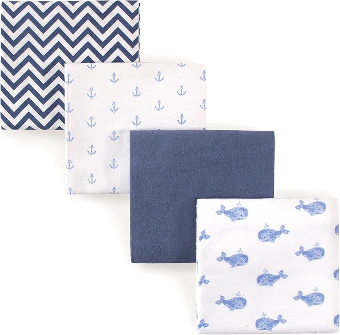 Hudson Baby Unisex Baby Cotton Flannel Receiving Blankets, One Size by HudsonBaby