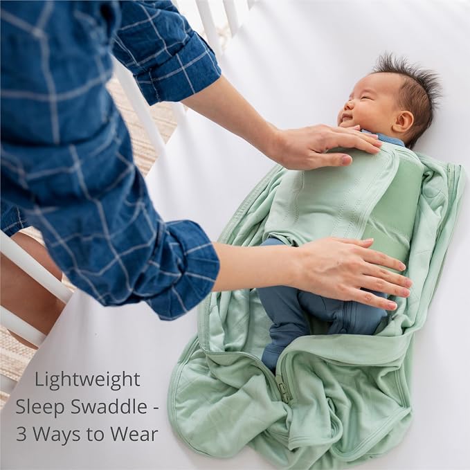 Dreamland Baby Sleep Sack Swaddle, Ultra-Soft Bamboo Viscose | 1.0 TOG - Image 3