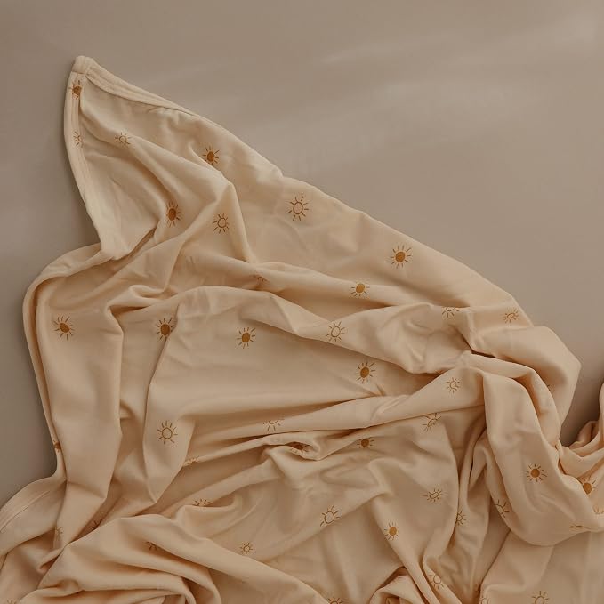 mushie Stretchy Baby Swaddle Blanket | Extra Soft & Snug Fit | 47"x47" - Image 3