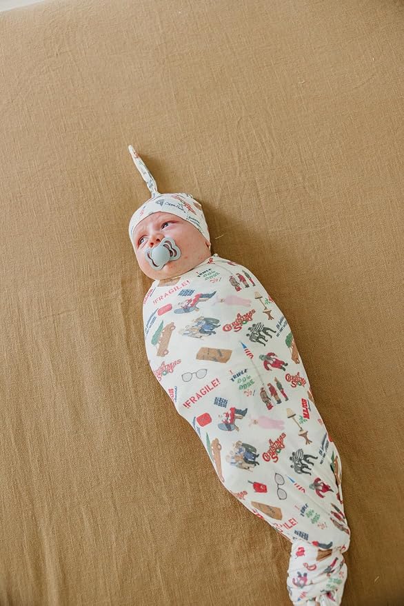 Copper Pearl Swaddle Blankets for Newborns | Soft Stretchy Receiving Blankets - Image 4