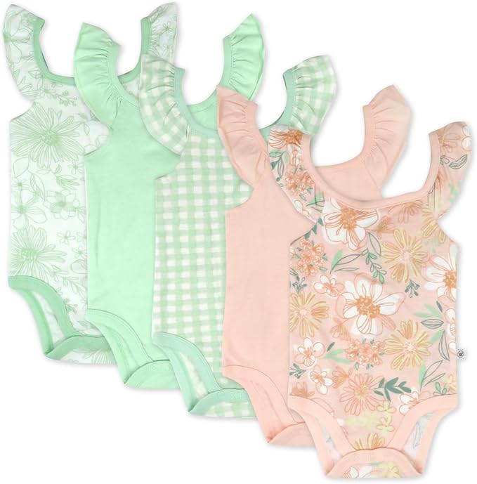 HonestBaby Multipack Sleeveless and Cami Bodysuits One-Piece 100% Organic Cotton by HonestBaby