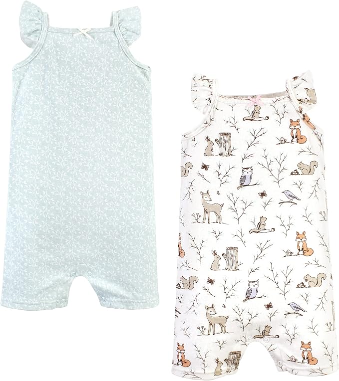 Hudson Baby Unisex Cotton Rompers by HudsonBaby