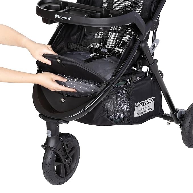 Baby Trend Passport® Seasons All-Terrain Stroller Travel System with EZ-Lift™ PLUS Infant Car Seat, Dash Grey