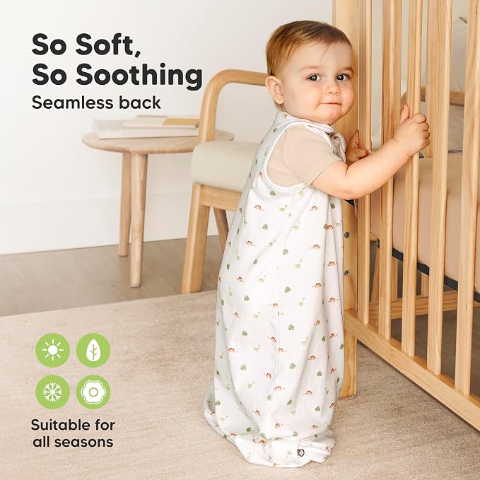 2-Pack Organic Baby Sleep Sacks, 100% Cotton 0.5TOG - Image 4