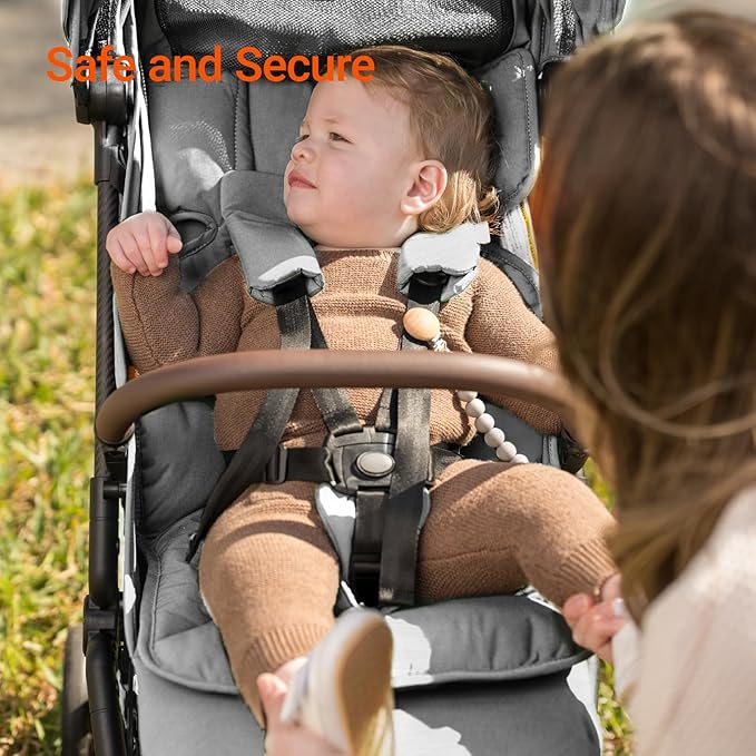 MAMAZING Lightweight Baby Travel Stroller with Carbon Fiber Frame, Compact & Airplane-Friendly, One-Handed Folding Design, 11.6 lbs, Perfect for Toddlers, Grey