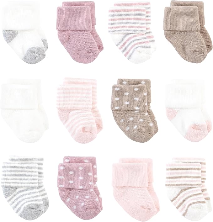 Hudson Baby Basics Unisex Baby Cozy Terry Baby Sock 12-Pack by HudsonBaby