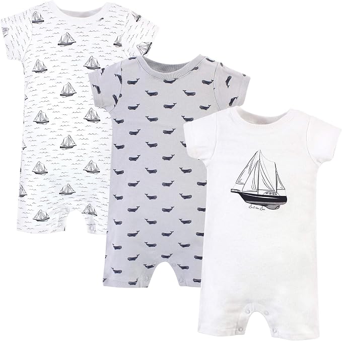Hudson Baby Unisex Cotton Rompers by HudsonBaby