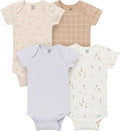 4-Pack Baby Boys Dino Blues Short Sleeve Onesies® Bodysuits by Gerber