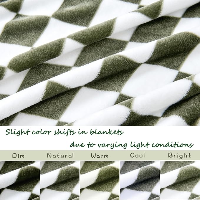 Yurhap Checkered Baby Blanket Fleece Baby Blankets - Image 6