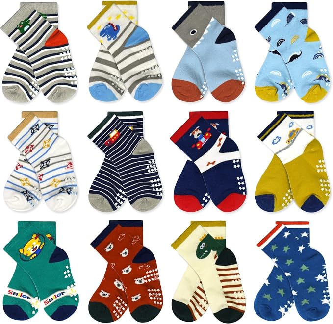 Tphon Non Slip Kids Toddler Socks by TPHON