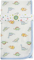 Little Me Blankets for Baby Boys' Dinomite Dinosaurs Swaddling Receiving Blanket by LittleMeChildrensApparel