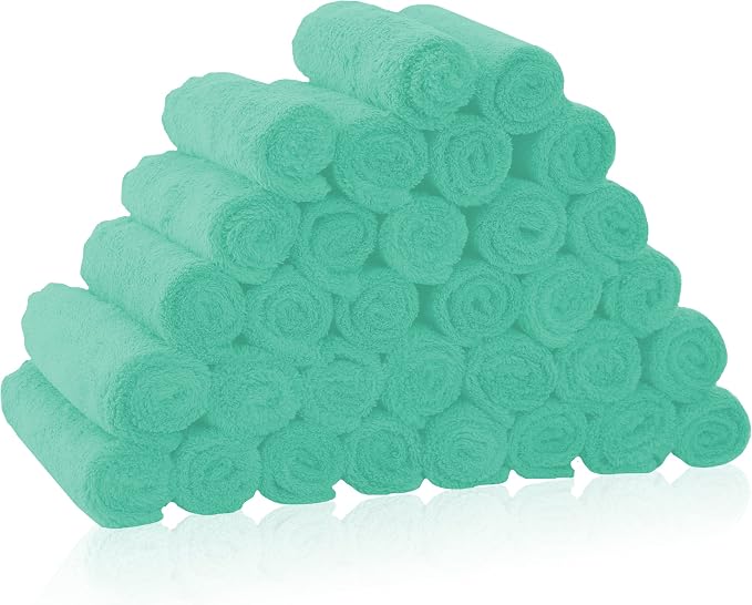 32 Pack Baby Washcloths by BAMBOOQUEEN