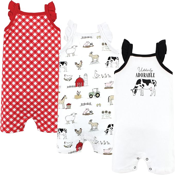 Hudson Baby Unisex Cotton Rompers by HudsonBaby