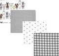 Luvable Friends Little Treasure Flannel Receiving Blankets 4pk by Luvable+Friends