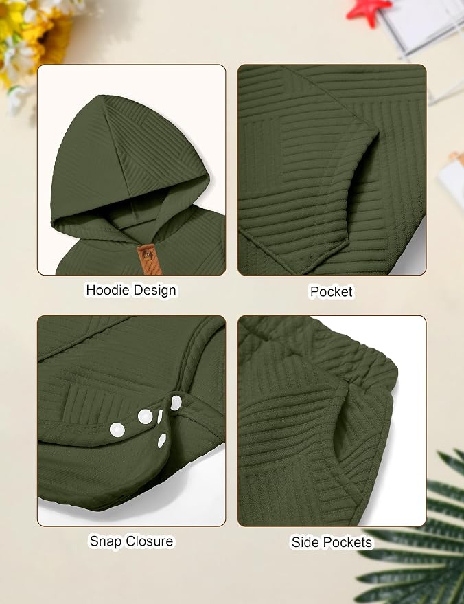 Fommy Baby Boy Clothes Colorblocked Long Sleeve Hoodie + Long Pants 2PCS Fall - Image 5
