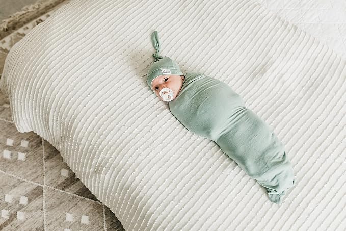 Copper Pearl Swaddle Blankets for Newborns | Soft Stretchy Receiving Blankets - Image 7
