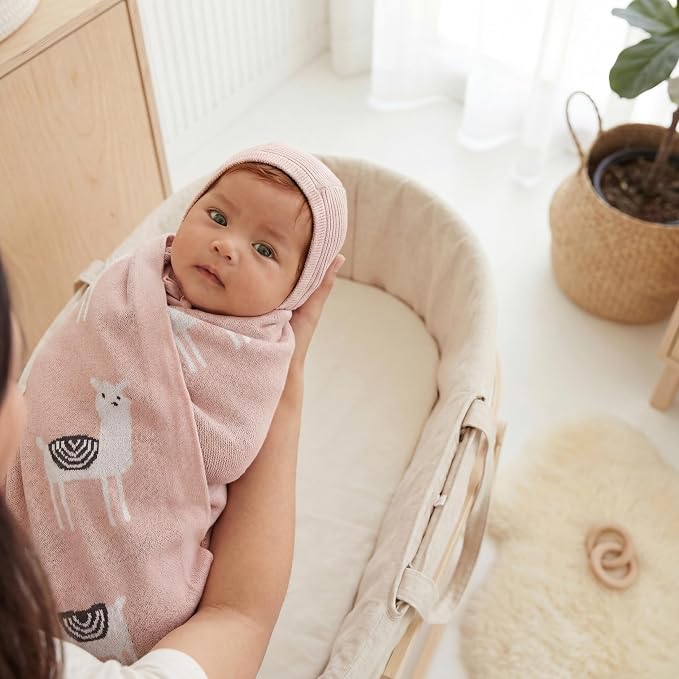 Knit Swaddling Baby Blanket - Image 6