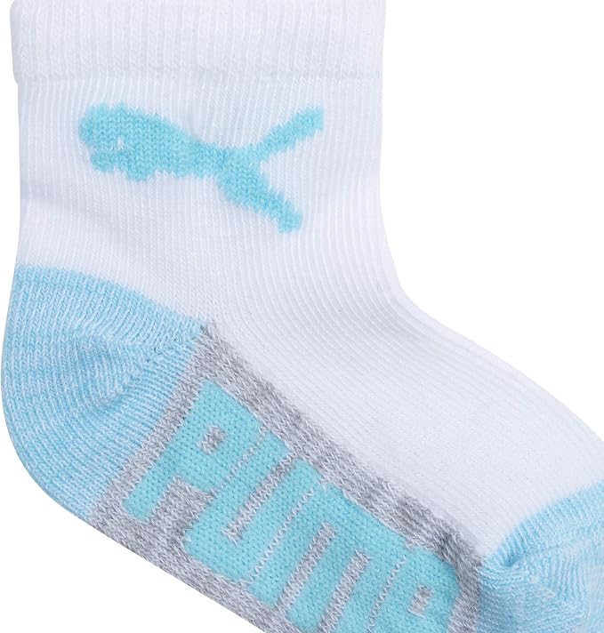 PUMA Unisex Baby 6-pack Infant Anklet Socks, Extra Cushion & Comfort-toe - Image 2