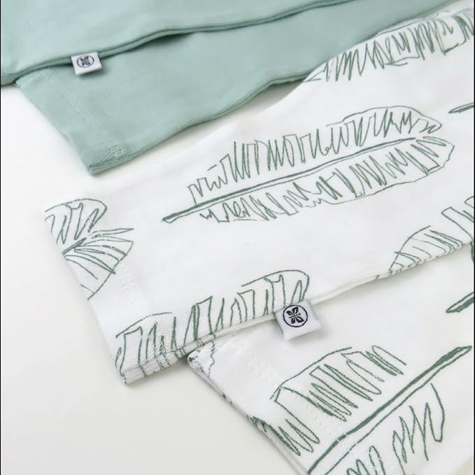 HonestBaby Unisex-Baby Multipack Harem Pants Roomy Fit Pull on Bottoms 100% - Image 3