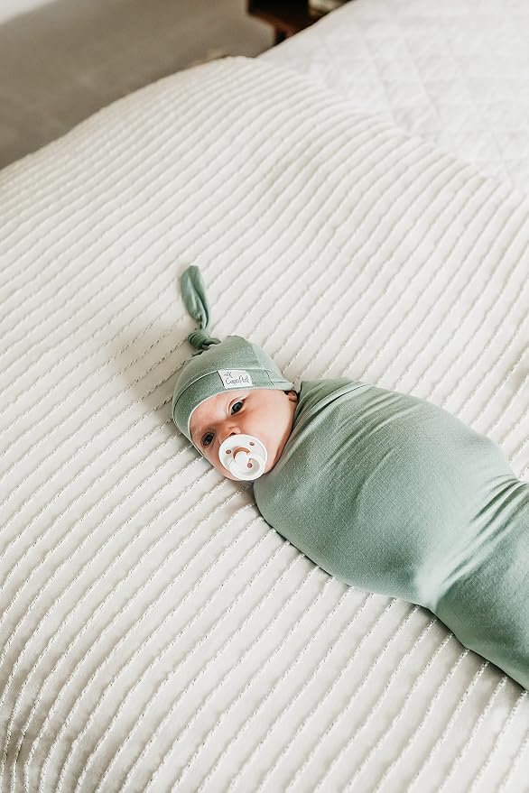 Copper Pearl Swaddle Blankets for Newborns | Soft Stretchy Receiving Blankets - Image 8