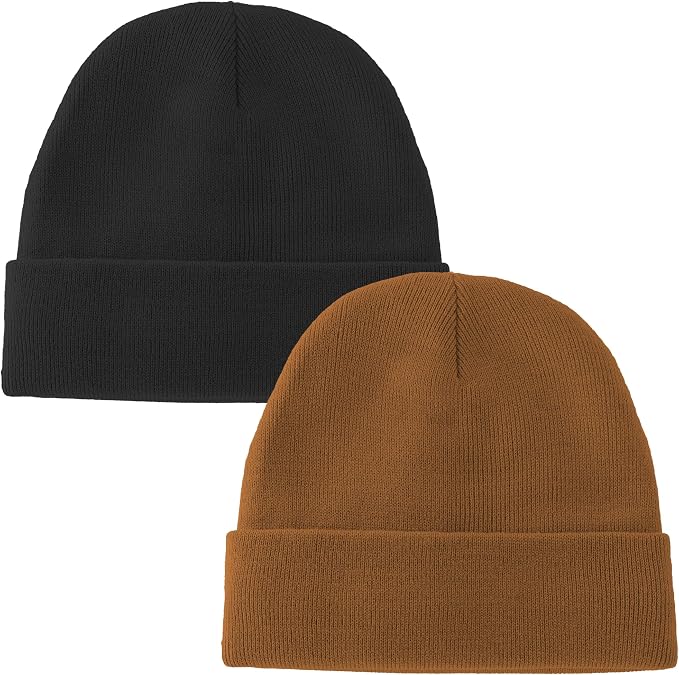 ROYBENS 100% Cotton Baby Beanie Cute Toddler Winter Hat Knit Caps Ages 0-8 | by ROYBENS