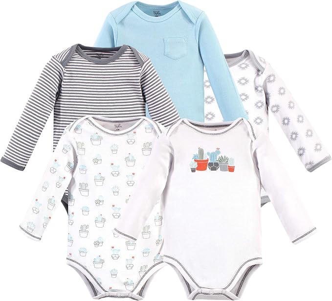 Touched by Nature Unisex Baby Organic Cotton Long-Sleeve Bodysuits - Image 2