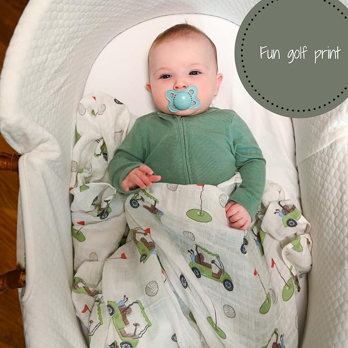 LollyBanks Baby Swaddle Blankets, 100% Organic Cotton Muslin Baby Blanket | 47" - Image 3