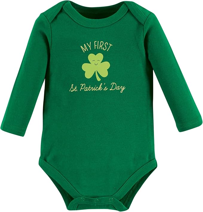 Hudson Baby Baby Girls' Cotton Long-sleeve Bodysuits 3-pack - Image 3